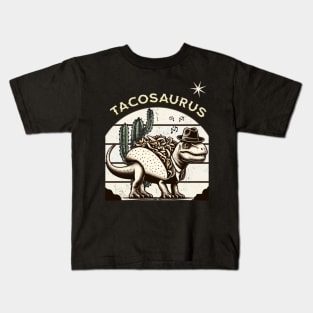 Vintage Tacosaurus Kids T-Shirt